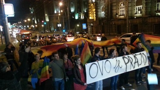 И покрај забраната, се одржа протестна Парада на гордоста во Белград